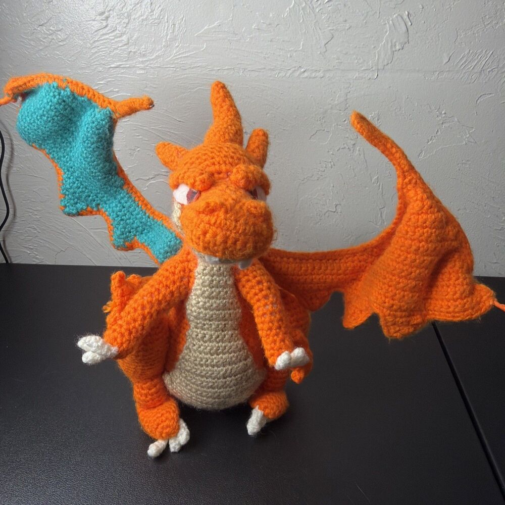 Crochet Handmade Charizard 12inch Tall